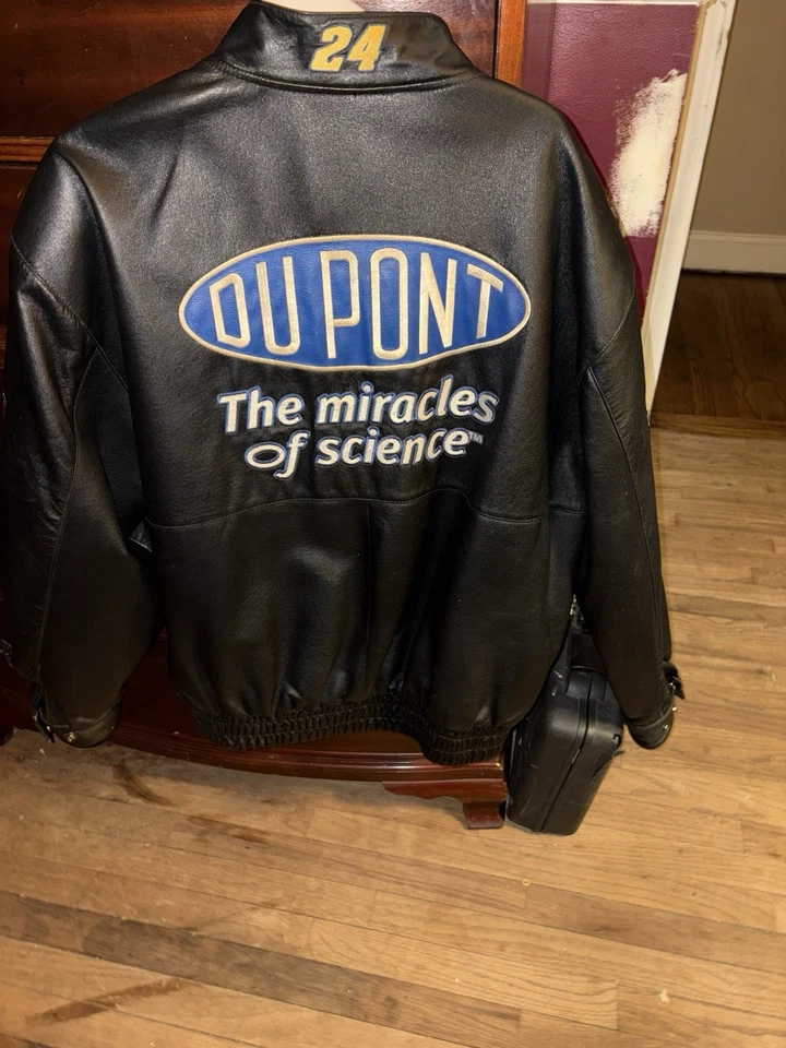 Jaqueta de couro masculina JEFF GORDON XL CHASE AUTHENTICS - Imagem 4 de 4