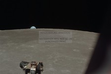 APOLLO 11 LUNAR MODULE ASCENT STAGE WITH ARMSTRONG AND ALDRIN 1969 4X6 PHOTO