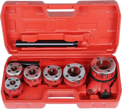 Ratchet Pipe Threader Kit, Manual Ratcheting Pipe Threading Tool with Handle Rat
