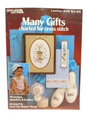 Leisure Arts "Many Gifts" Counted Cross Stitch Pattern Leaflet Baby Home