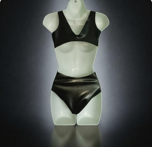 Body Love Life Latex Eliza en latex noir 0,4 mm taille M (10) - Photo 7/8