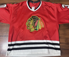 CCM Chicago Blackhawks Ed Belfour #30 Red NHL Hockey Jersey Men’s XL