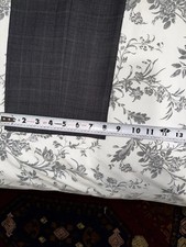 Men's Gray Plaid 2 Piece Suit Flat Front Pants Double-Vented Jacket 20x30
