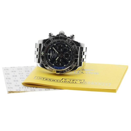 BREITLING CHRONOMAT 44 AB0110 44mm SS Blue #C11910