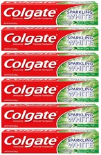 Colgate Sparkling White Mint Zing Gel Toothpaste 4 Oz Pack Of 6 Whitening Agent