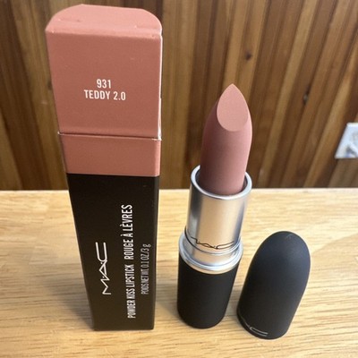 MAC Powder Kiss Lipstick 931 TEDDY 2.0 Full Sz 0.1 oz/3g BRAND New in Box