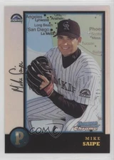 1998 Bowman Chrome International Refractor Mike Saipe #352 Rookie RC
