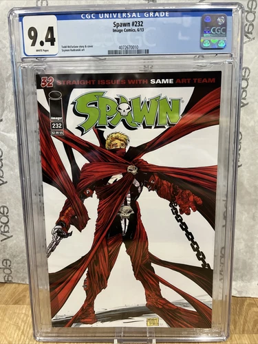 SPAWN #232 (2013) CGC 9.4 TODD McFARLANE 1st PRINT Graded Comic