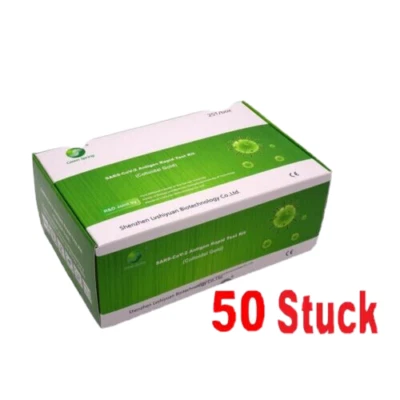 50x Green Spring 08/26 Corona Schnelltest Antigen Speicheltest BfArM Covid Test