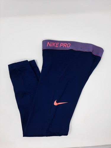 Youth? Nike Pro Blue Yoga Workout Pants Or Capris Size Small
