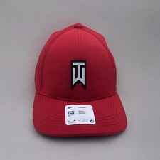 Nike TW Tiger Woods ADV Legacy 91 Flex Hat DH1344-687 Red Black Sz M/L