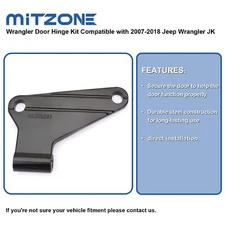 MITZONE Wrangler Door Hinge Kit , 12-1600 Fits 2007-2018 Jeep Wrangler JK