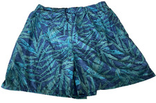 Trader Bay Men's XL Swim Trunks Aquamarine Blue Drawstring Pockets Elastic Waist