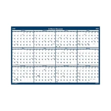 2025 House of Doolittle 37" x 24" Yearly Wet-Erase Wall Calendar Reversible