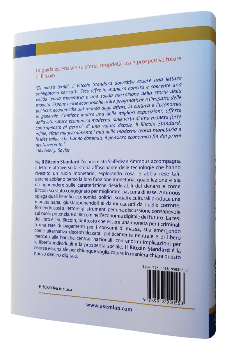 ESAURITO!!! Il Bitcoin Standard di Saifedean Ammous II ediz Italiana Aprile  2024 | eBay
