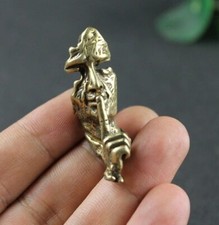 Brass Car Decoration Keychain Statue Small Sculpture Figurine Home Decor Gifts