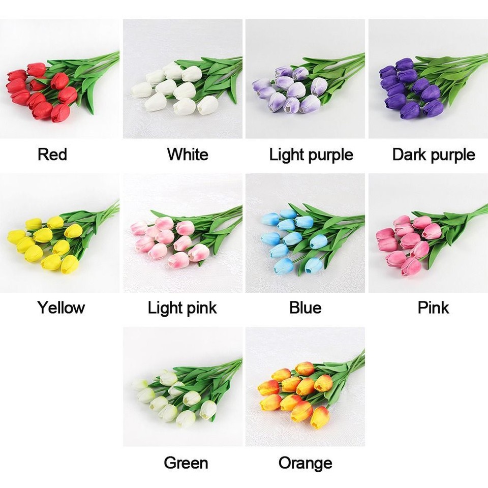 Wedding Decoration Artificial Flowers Floral Bouquet Silk Tulips Fake