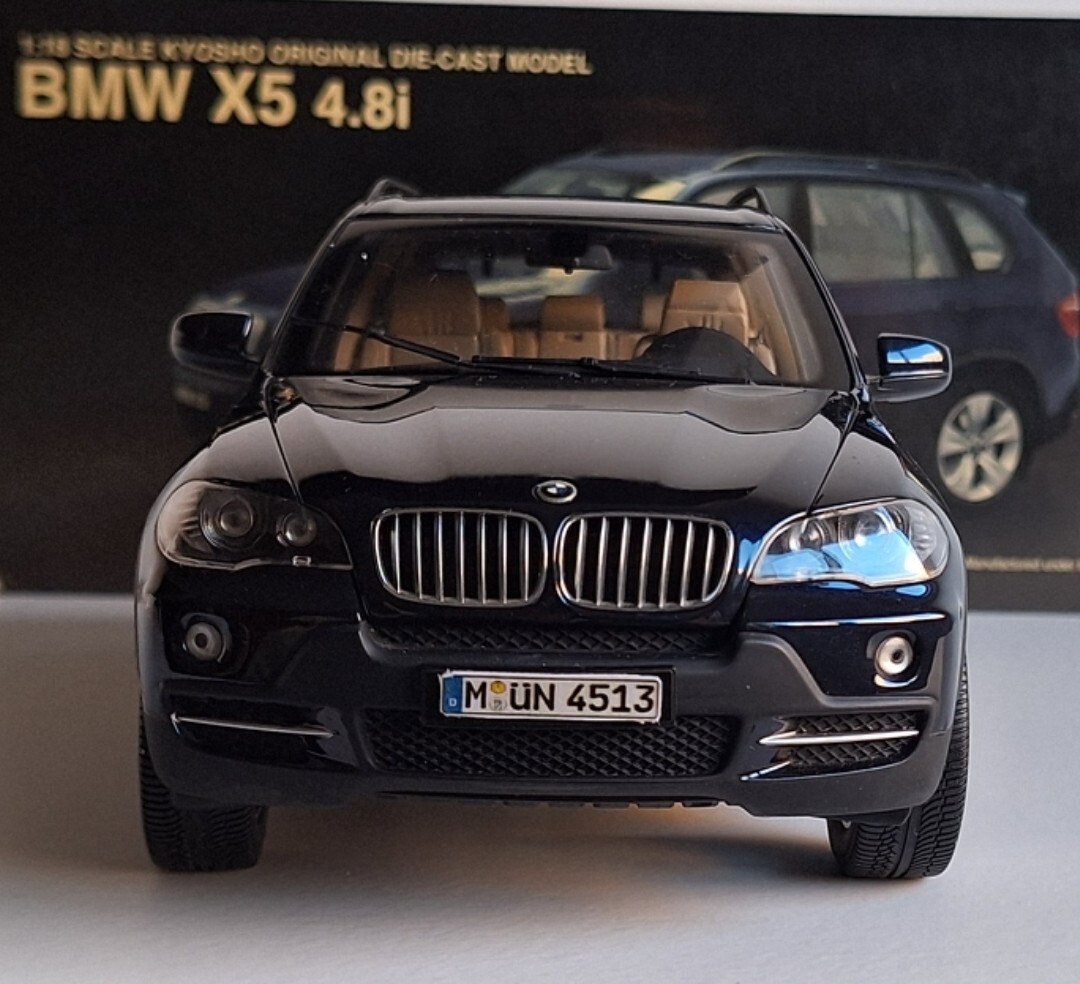 WOW BMW X5 4.8i (E70) 2007 Met Black 1:18 Kyosho 08752BL