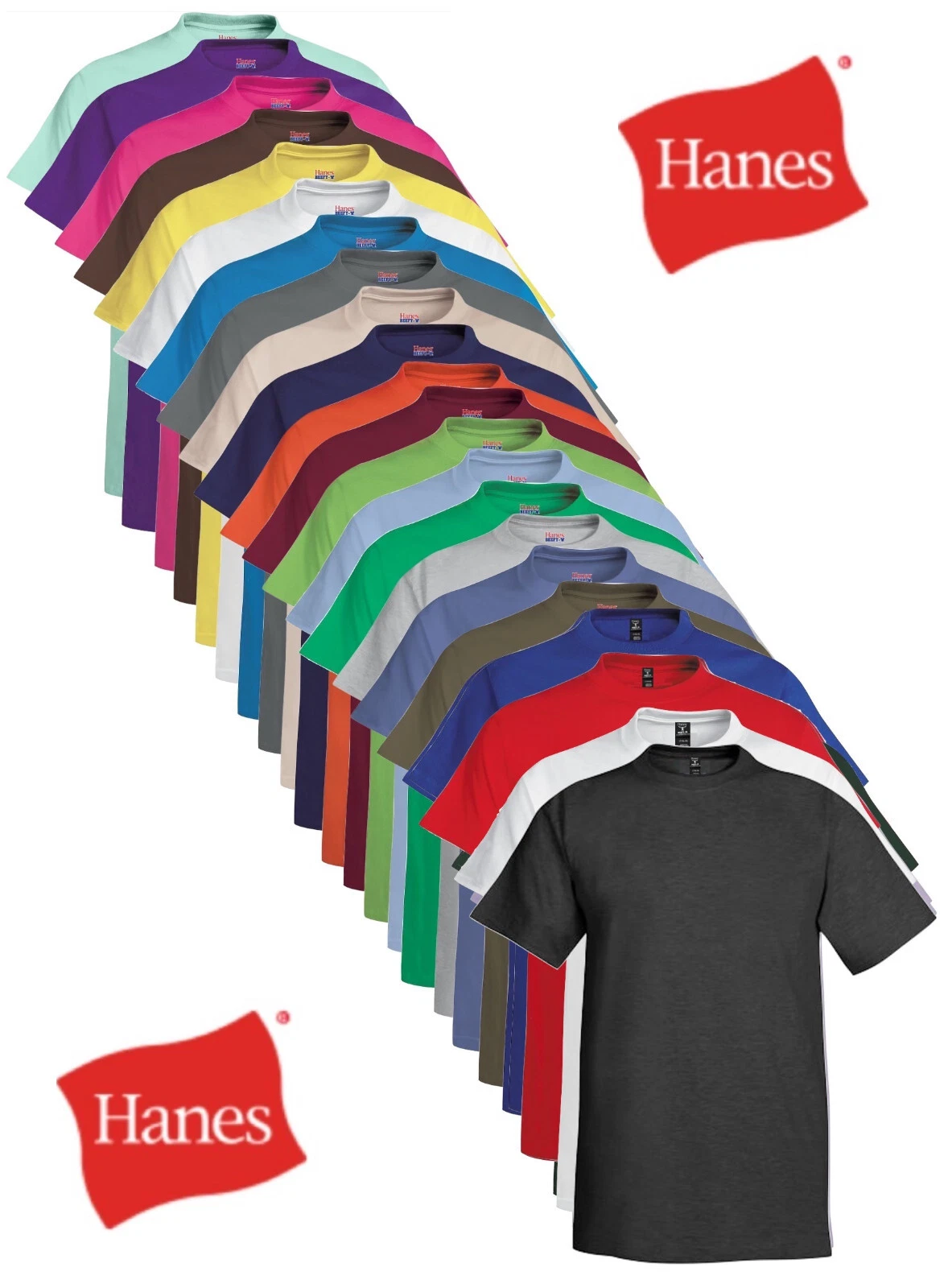 Hanes USA Beefy-T Plain Cotton Heavyweight Tee T-Shirt Tshirt S-4XL
Opens in a new window or tab