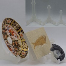 Plate Holder Display Stand Plastic Easel Picture Frame Ornament Retail 3 Sizes