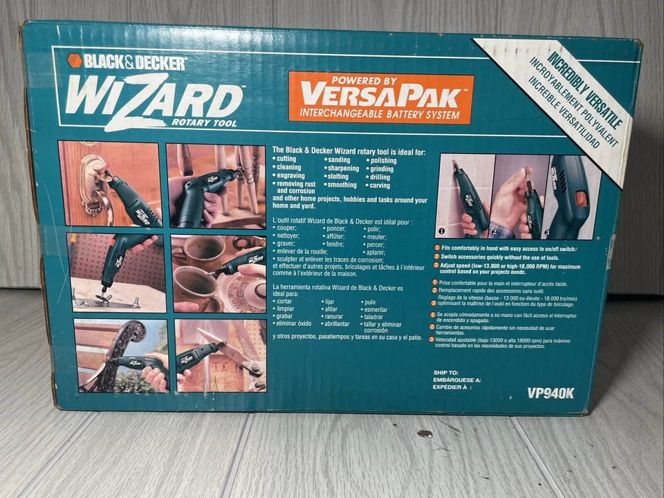 Ferramenta rotativa Black & Decker sem fio VP940K VersaPak Wizard com estojo e bateria - Imagem 2 de 4