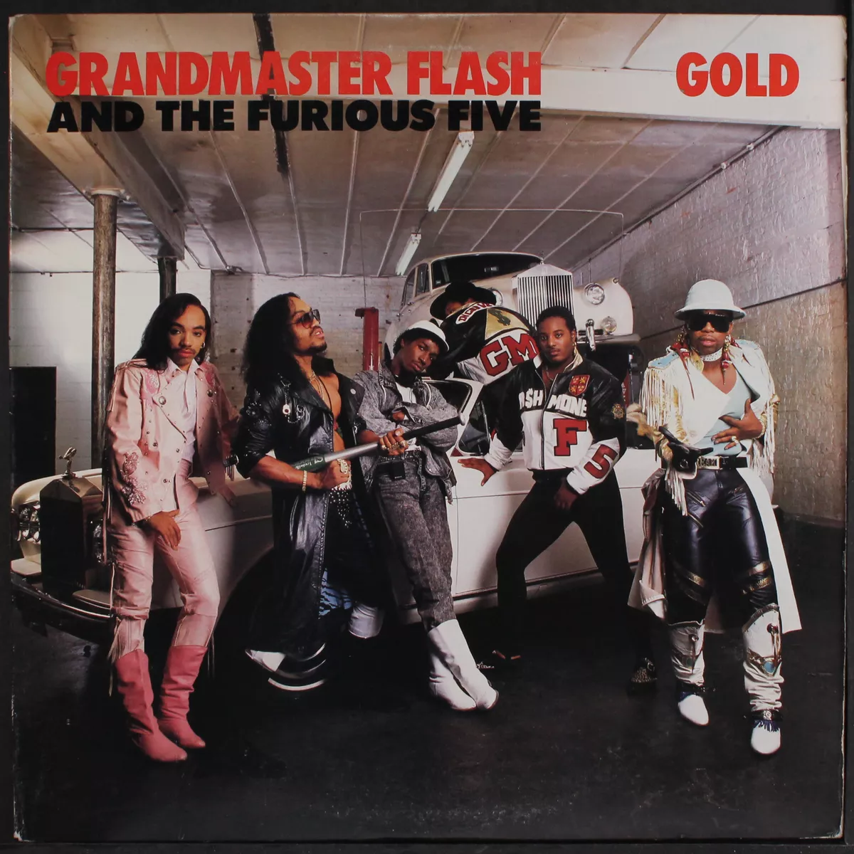 GRANDMASTER FLASH & FURIOUS FIVE: gold / instro ELEKTRA 12 Single 33 RPM