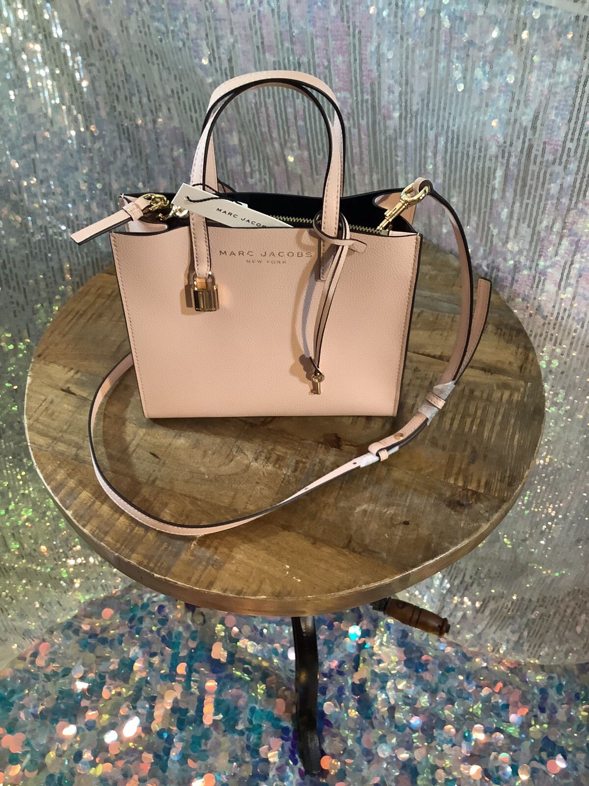 MARC JACOBS Mini Grind Leather Peach Whip Crossbody AUTHENTIC NWT image 2