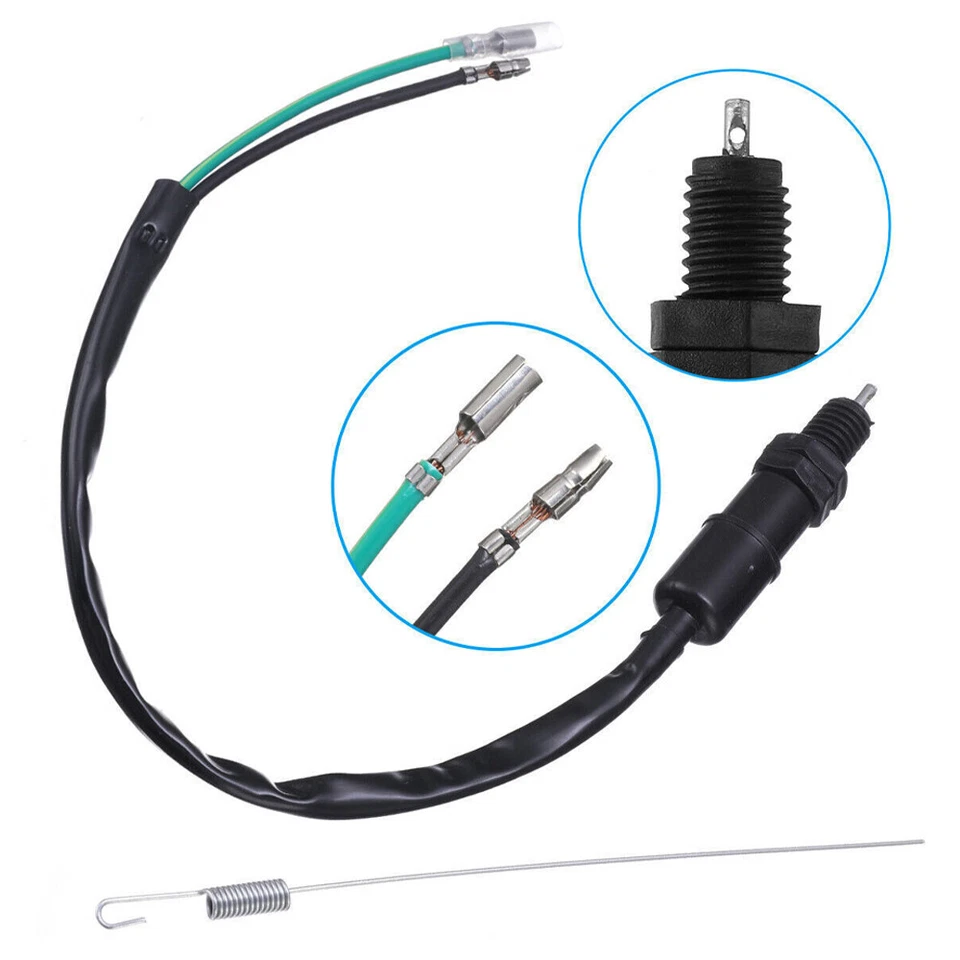 2X Muelle interruptor luz freno trasero universal para Honda Yamaha ATV motocicleta Foto 4 de 4
