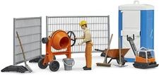 Bworld 62008 Construction Set: Mixer, Railings, Figure, Accessories