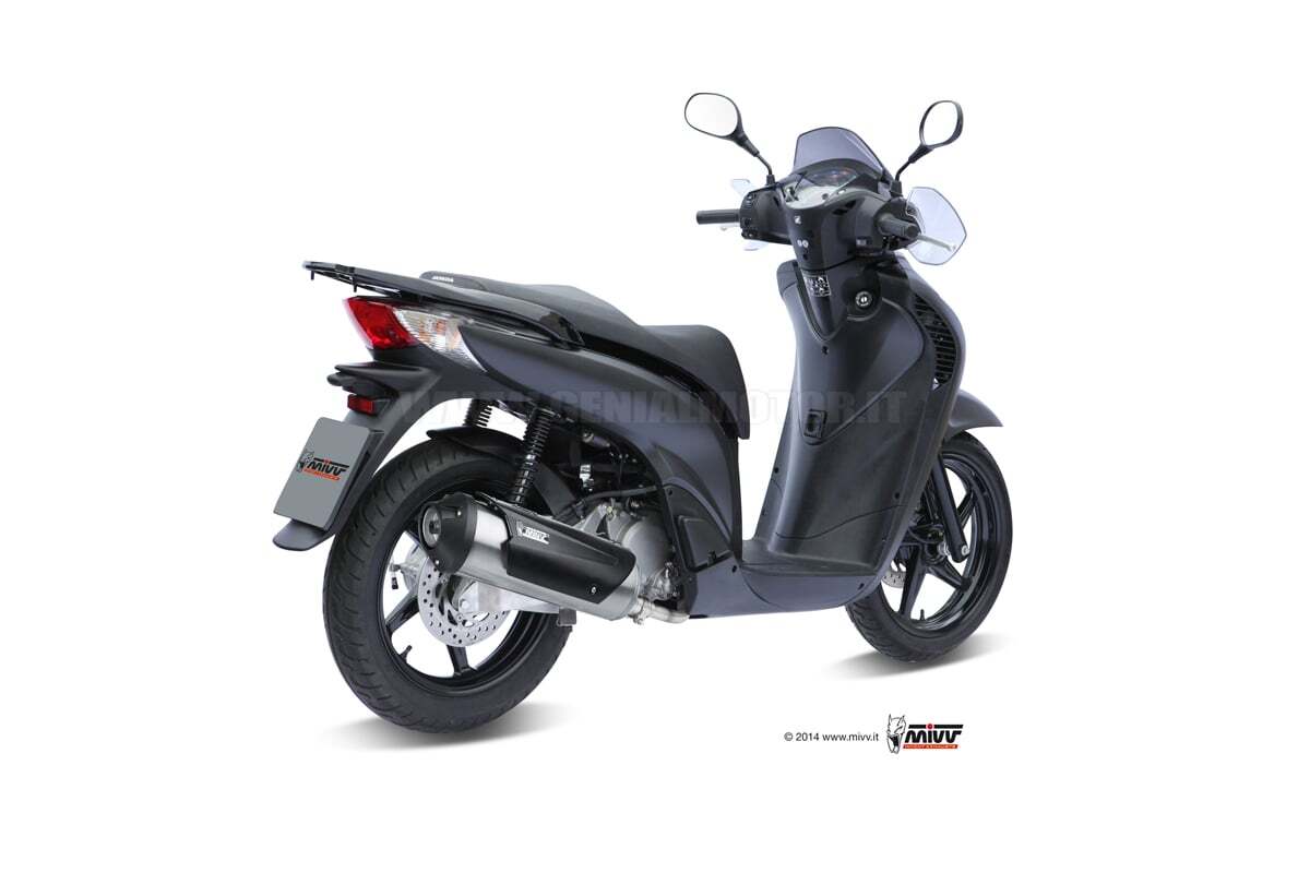 Mivv Approved Complete Exhaust Urban Stainless Steel Honda Sh 125 2002 > 2012