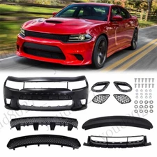 Fit For 2015-23 Dodge Charger SRT Style Front Bumper Cover w/ Air Duct Grille US