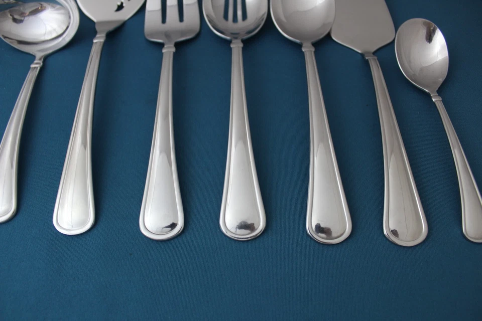 7 件装汤匙叉穿孔梯饼芦苇和巴顿·门登 18/10 中国 — 第 2/4 张图片