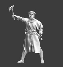 Northern Crusades Miniatures Medieval Teutonic Knight w axe 28 32 35 40 54mm 3D