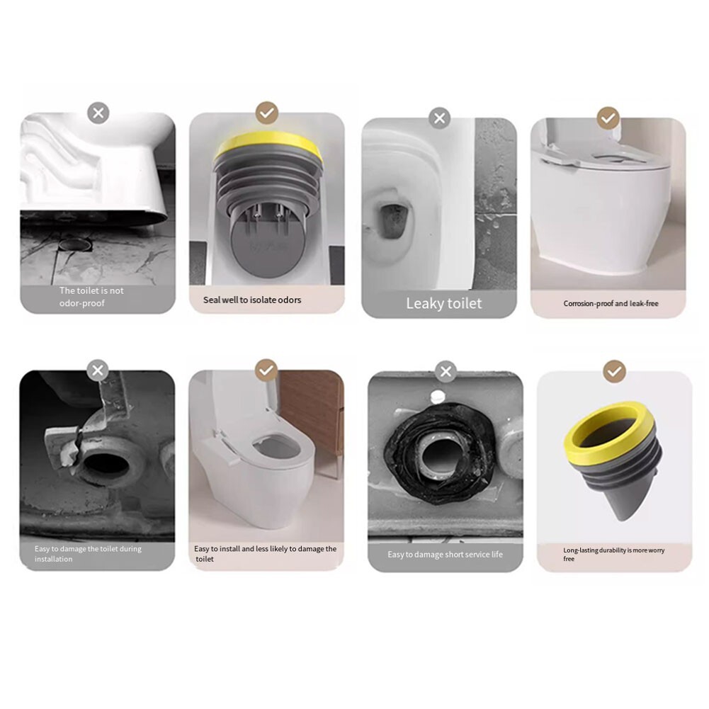 Toilet Flange Wax Ring with Backflow Prevention Valve Long Lasting