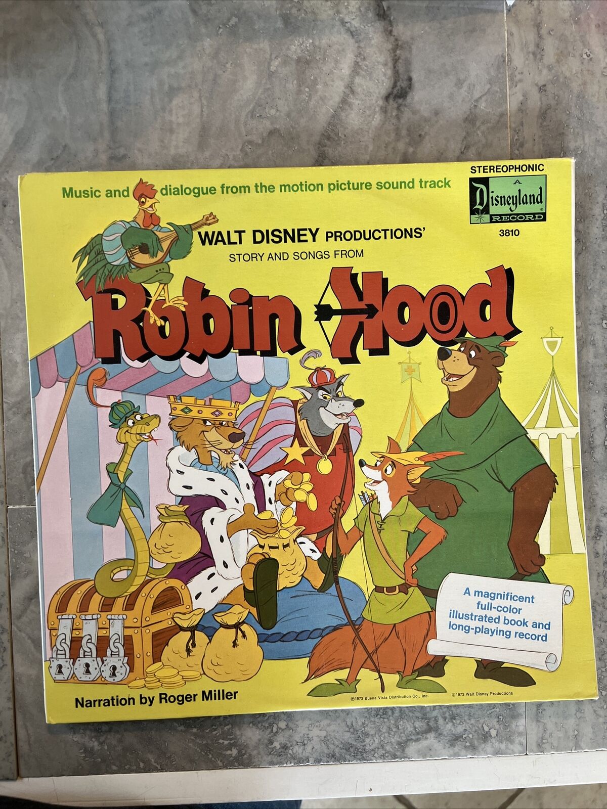 Disneyland Records 3810 Walt Disney Productions Robin Hood