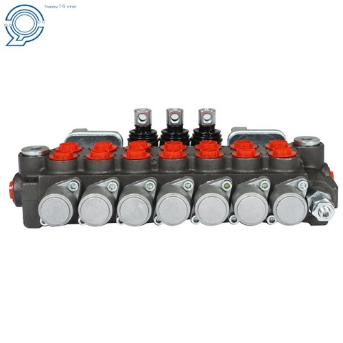 Hydraulic Directional Control Valve 11GPM 7 Spool W/JOYSTICK 40L BSPP Port - Picture 3 of 10