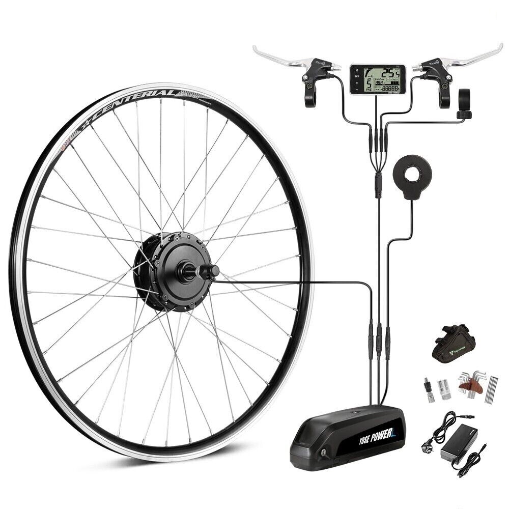 E-bike Umbausatz 28Zoll 27,5" 26" 36V250W Komplettumbausatz Heckmotor 13AH Akku