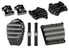 Arlen Ness 5-Piece Black 10-Gauge Engine Cover Kit 2017-2019 M8 Harley Touring