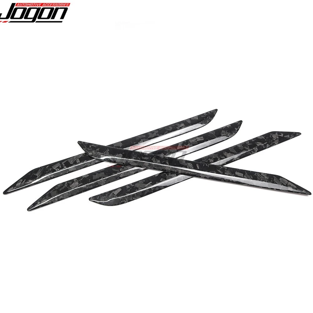 Forged Carbon For Dodge Ram 1500 TRX Laramie 2021+ Interior Door Panel Trim Kits - Picture 4 of 13