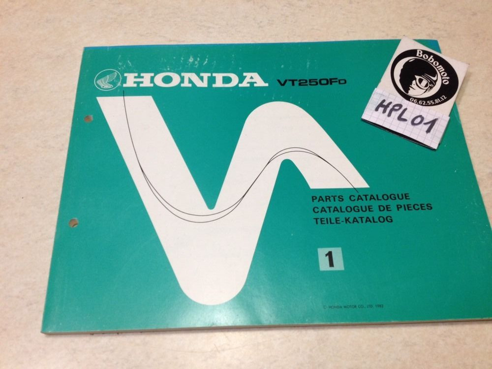 Honda VT250F D VT250 FD VT 250 Parts List Spare Parts Ed. 82 | eBay
