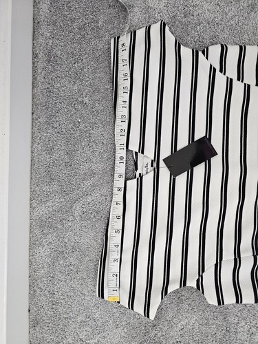 Simply Be Womens White Monochrome Striped Bardot Fishtale Midi Dress Sz UK18 - Picture 6 of 8
