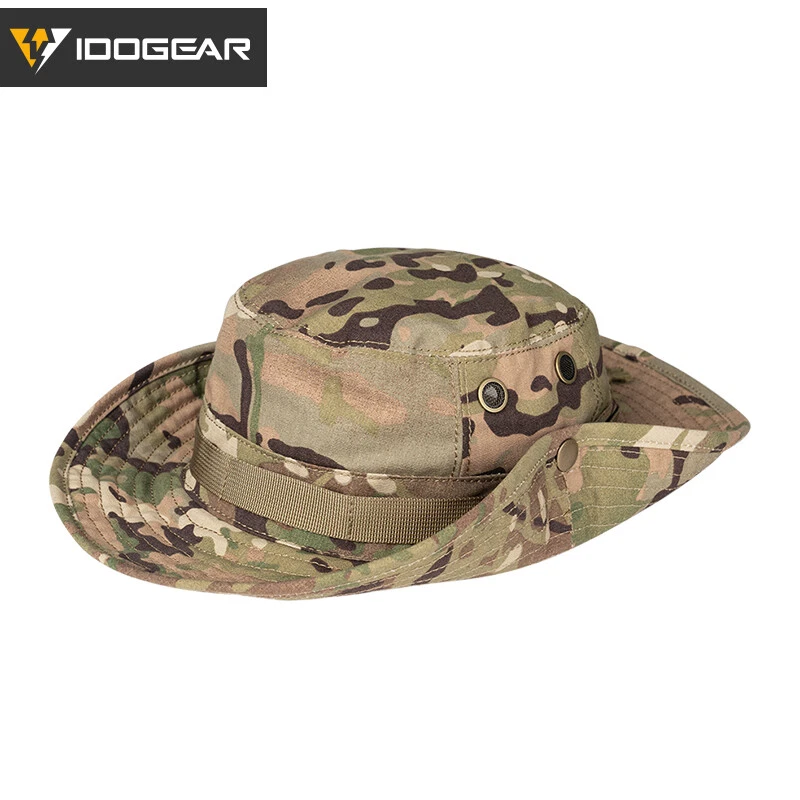 IDOGEAR Tactical Boonie Hat Fishing Hat Hiking Hat Gear Adjustable MOLLE Airsoft - Image 4 of 4