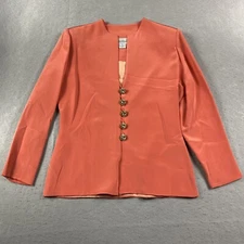 Mark Heister Blazer Womens Small Pink Long Sleeve Jacket