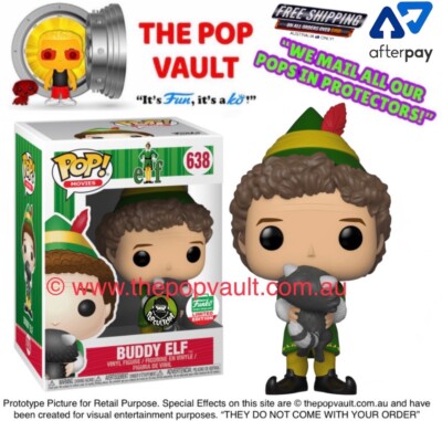 FUNKO POP VINYL MOVIES ELF 638 BUDDY ELF BNIB + PROTECTOR WILL FERRELL VAULTED