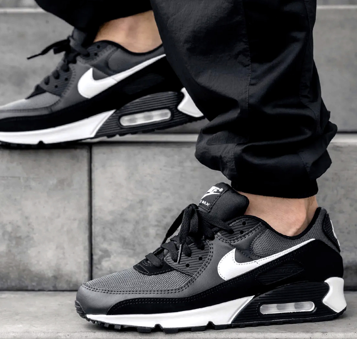 New NIKE Air Max 90 classic Athletic Sneakers shoes black sizes | eBay