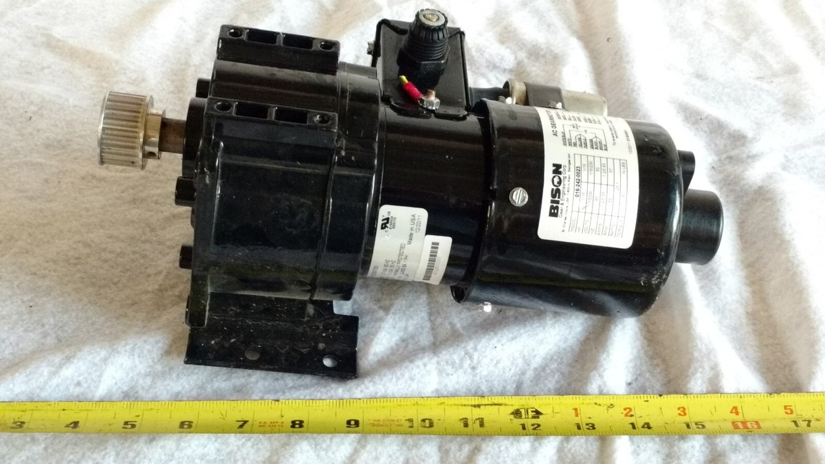 Bison 016-242-0023 A.C. Gearmotor 23:1 Ratio, 61 in lbs, 1 Bison 016-242-0023 A.C. Gearmotor 23:1 Ratio, 61 in lbs, 1