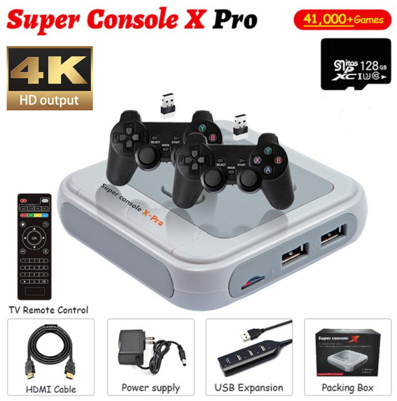 Super Console X PRO 128GB WiFi 4K HDMI TV Video 41000+ Games Game Console S905X Super Console X PRO 128GB WiFi 4K HDMI TV Video 41000+ Games Game Console S905X