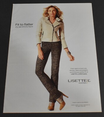 2014 Print Ad Sexy Heels Long Legs Blonde Lady Lisette L Fit to Flatter Art