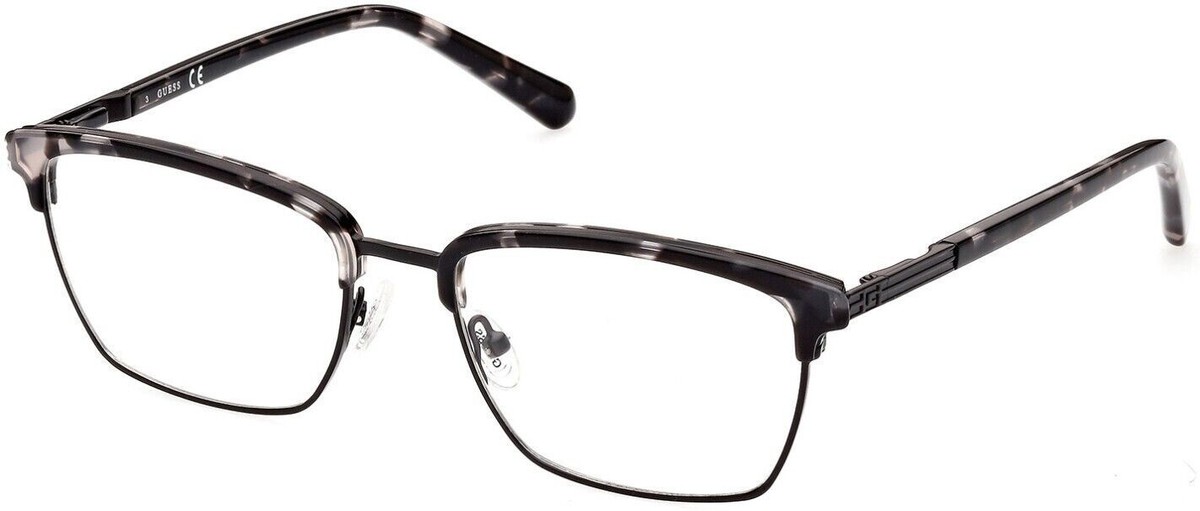 GUESS GU50062 020 Gray Metal Optical Eyeglasses Frame 54-18 