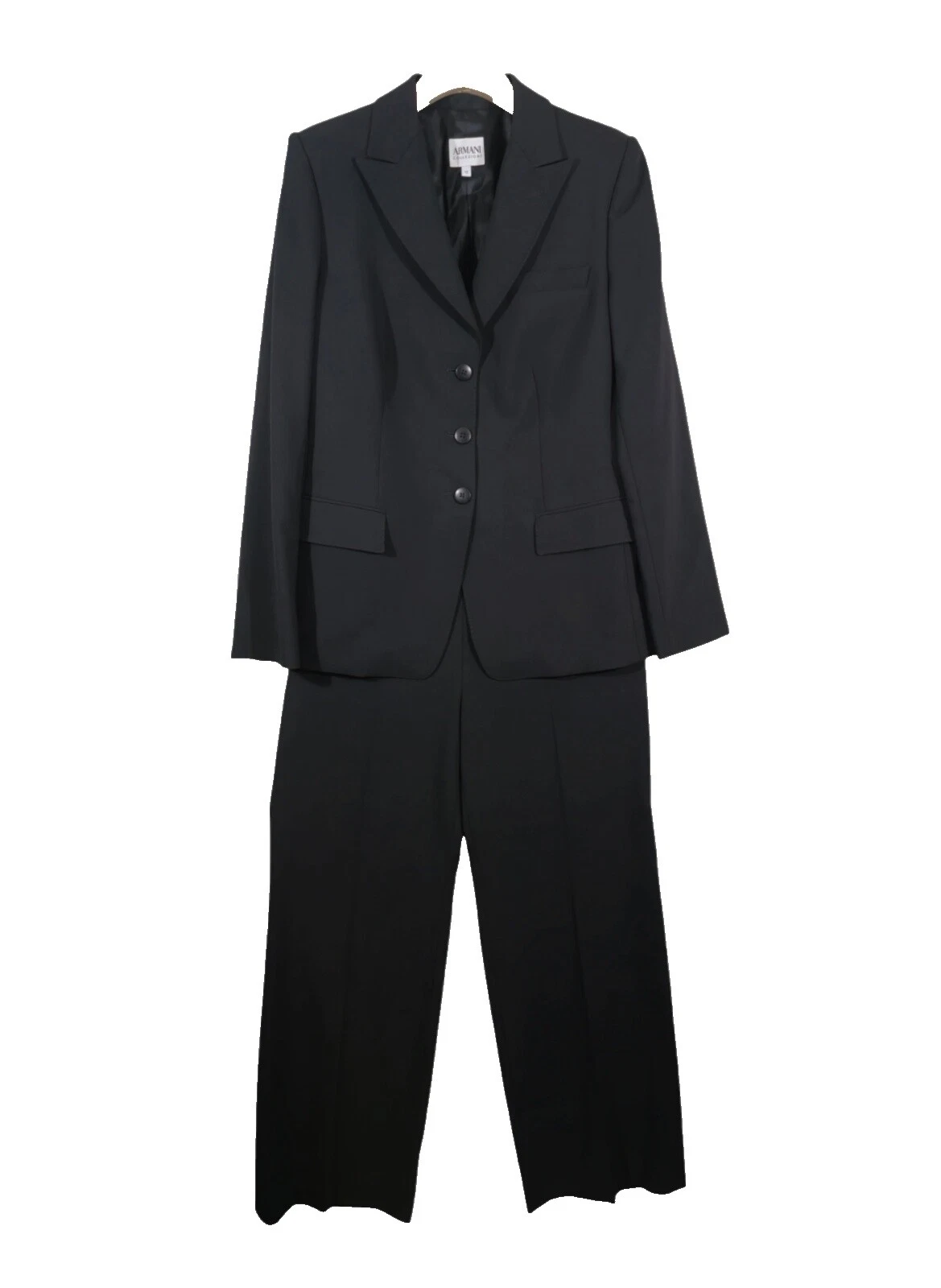 Pantalón de mezcla de lana Armani Collezioni trajes trajes & Suit Separates para Mujeres